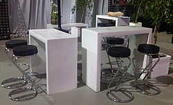 Huge variety party decor available including bar chairs and fashionable counters